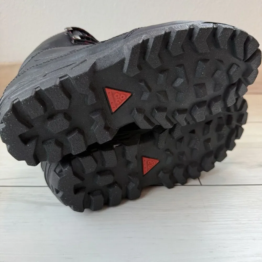 1995 NIKE AIR ACG Hiking Camping Outdoors Black Leather Boots Women’s 7 EU 38